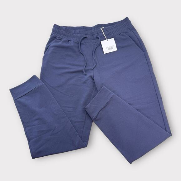 Fair Indigo Other - Fair Indigo Organic Pima Cotton‎ Jogger Pants Mens Size L Navy Blue Sweatpants